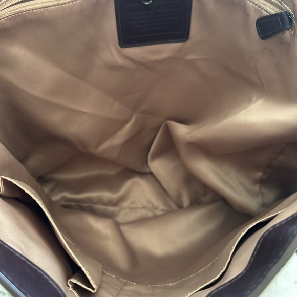 Coach Vintage Leather Tote From 2014 Deep Plum. - Picture 7 of 12